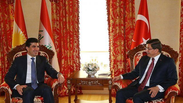 Davutoğlu ile Barzani telefonda görüştü