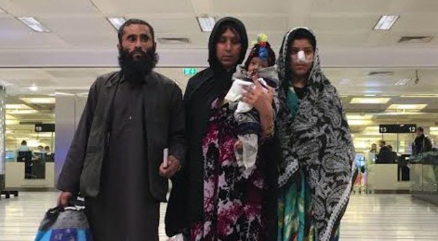 Kocası tarafından burnu kesilen Afgan kadın Türkiye&#039;ye geldi