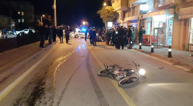 Minibüs ile motosiklet çarpıştı: 2 yaralı