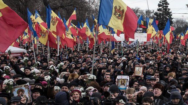 Moldova&#039;da Rus yanlısı muhalefet eylem yaptı