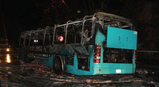 Kağıthane&#039;de halk otobüsüne molotoflu saldırı