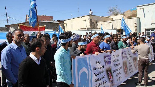 Türkmenlerden DAEŞ karşıtı gösteri