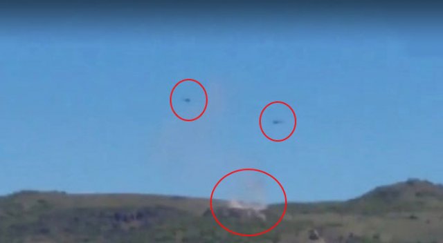 3 askeri şehit eden PKK&#039;lıları Kobra helikopterler vurdu