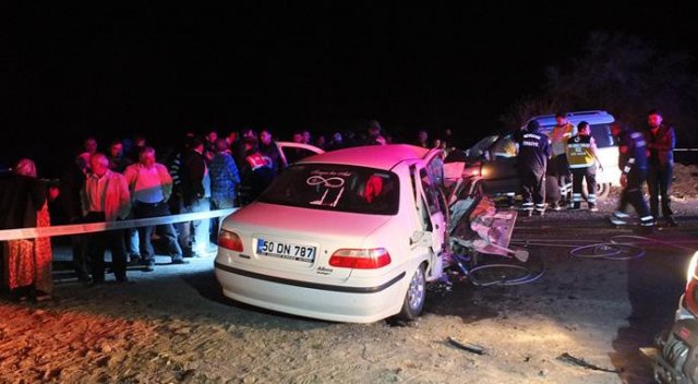 Nevşehir’de feci kaza, 3 kişi hayatını kaybetti