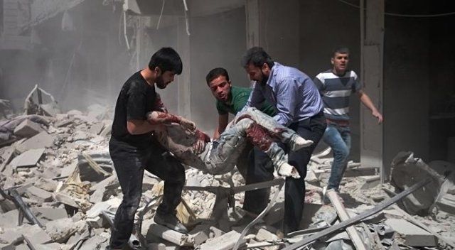 Suriye rejimi Halep&#039;i bombaladı: 11 ölü, 35 yaralı