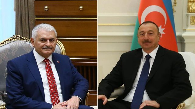 Azerbaycan Cumhurbaşkanı Aliyev&#039;den Yıldırım&#039;a tebrik telefonu