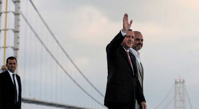 Osmangazi Köprüsü&#039;nün açılışında Erdoğan&#039;dan bayram müjdesi