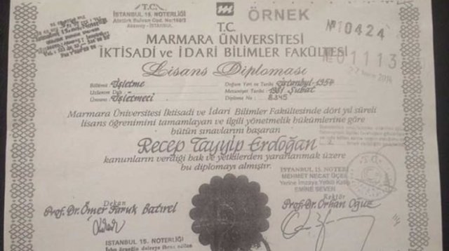 HDP Erdoğan&#039;ın diplomasını yayınladı