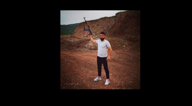 Amedsporlu futbolcu elinde kalaşnikofla PKK propagandası yaptı