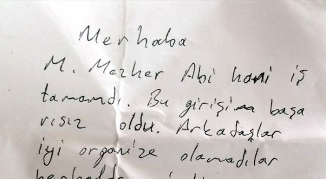 FETÖ&#039;den cezaevindeki yeğenine not: Hani iş tamamdı