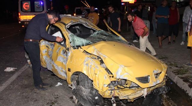 Samsun&#039;da otomobil takla attı: 1 ölü