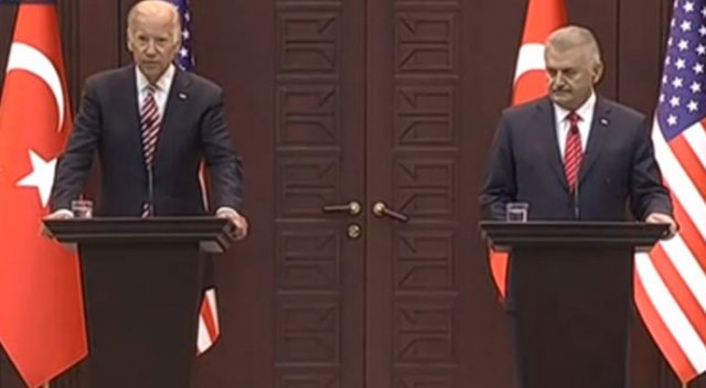 Joe Biden ve Başbakan Binali Yıldırım&#039;dan ortak açıklama