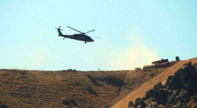 Çatışma bölgesinde helikopter hareketliliği