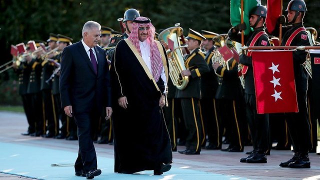 Başbakan Yıldırım, Suudi Arabistan Veliaht Prensi&#039;ni resmi törenle karşıladı