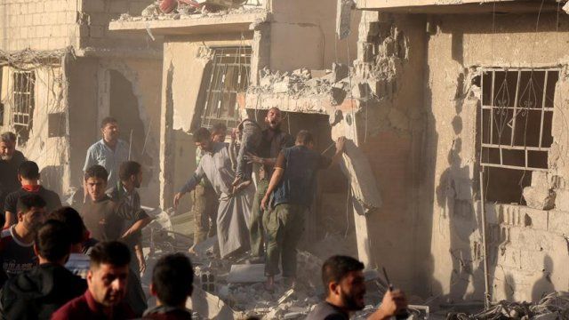 Şam&#039;da yerleşim yerine yapılan saldırıda 7 çocuk öldü