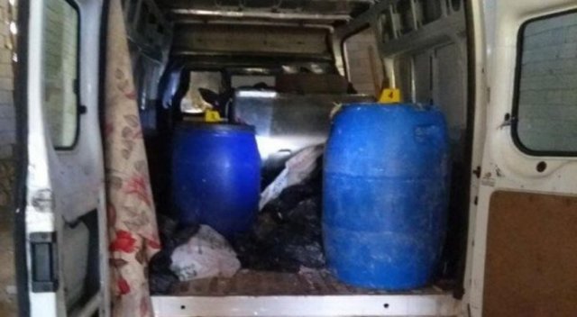 2,5 ton bomba yüklü minibüs ele geçirildi