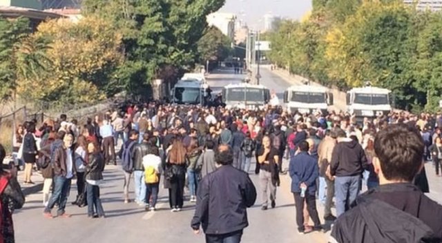 Ankara&#039;da gerginlik polis müdahale etti
