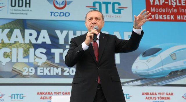 Erdoğan Ankara YHT Garı açılışında konuştu