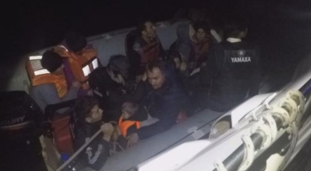 Göçmenler son anda yakalandı