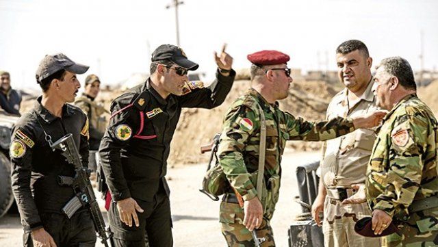 Irak ordusu ve Peşmerge birbirine girdi