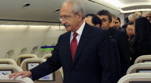 Kılıçdaroğlu&#039;nun uçağı tahliye edildi