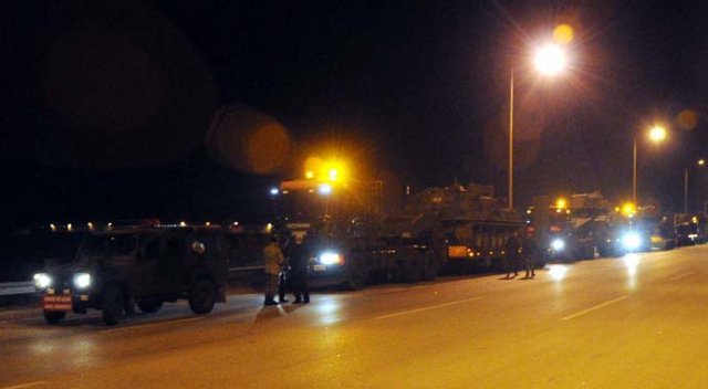 Ankara&#039;dan yola çıkan askeri konvoy Gaziantep&#039;te