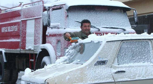 Kırklareli’de kar yağışı başladı (İstanbul kar yağışı)