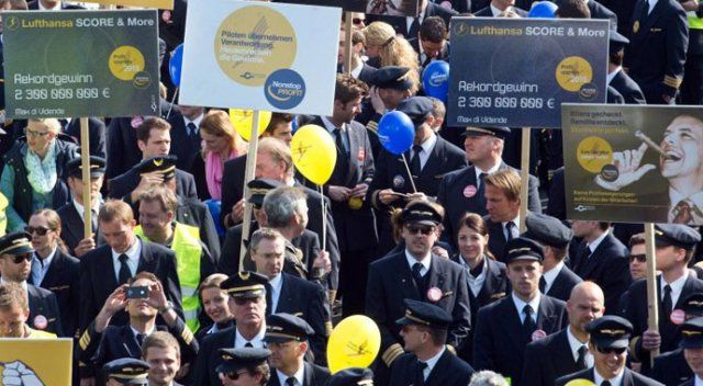 Lufthansa&#039;da grev devam ediyor! 525 bin yolcu etkilendi
