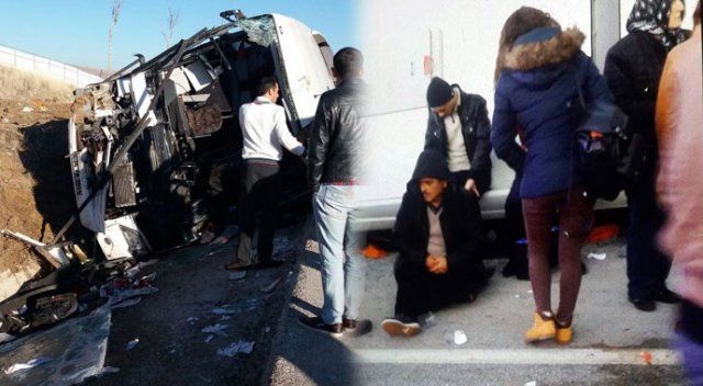 Afyonkarahisar’da otobüs kazası: 35 yaralı