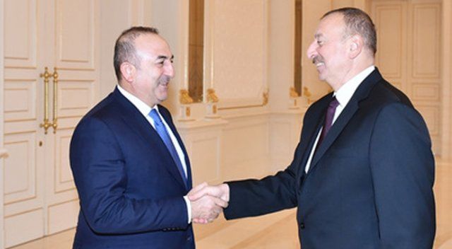 Bakan Çavuşoğlu Aliyev’le görüştü