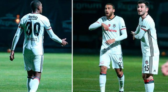 Beşiktaş&#039;ta savunma dağıldı! Oyuncular tartıştı...