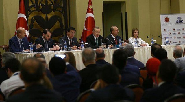 Cumhurbaşkanı Erdoğan, Tanzanya&#039;da Türk iş adamlarıyla buluştu