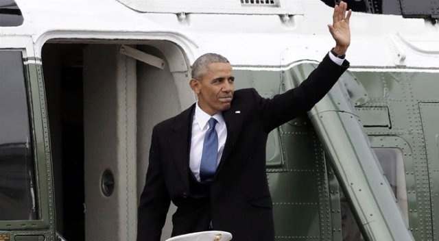 Obama geleneği bozmadı, helikopterle veda etti