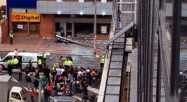 Bogota&#039;da patlama: 1 ölü, 24 yaralı