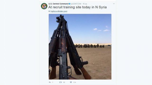 CENTCOM, Suriye’deki silah yardımlarının fotoğraflarını paylaştı