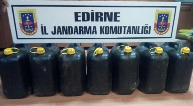 Edirne&#039;de 153 litre asit anhidrit ele geçirildi