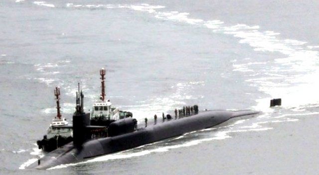 ABD&#039;nin nükleer denizaltısı Kore kıyısında