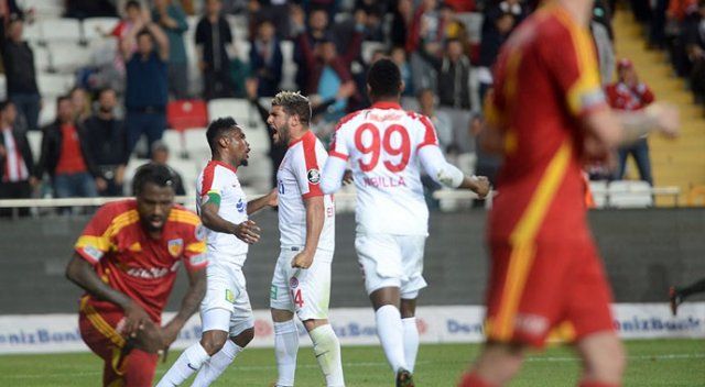 Antalyaspor, Kayserispor&#039;u son dakika golüyle 2-1 yendi
