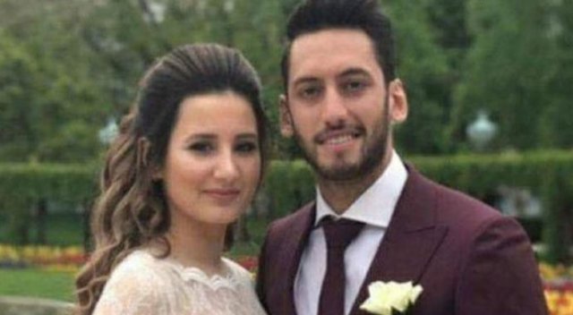 Hakan Çalhanoğlu evlendi