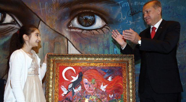 Küçük Dilara’dan Erdoğan’a anlamlı hediye