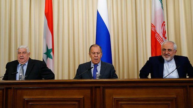 Rusya, İran ve Suriye dışişleri bakanları Moskova&#039;da bir araya geldi,
