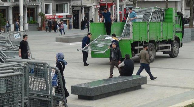 Taksim&#039;de 1 Mayıs  önlemleri