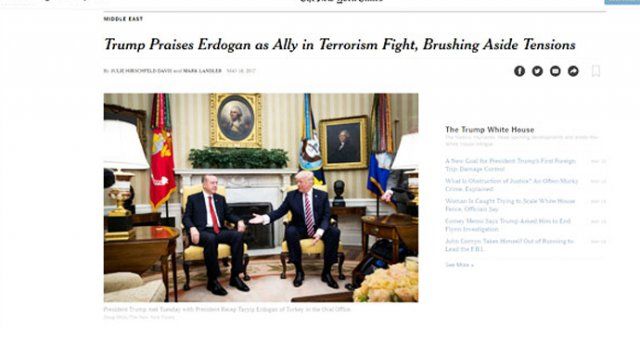 ABD basını: Trump, Erdoğan&#039;ı göklere çıkardı