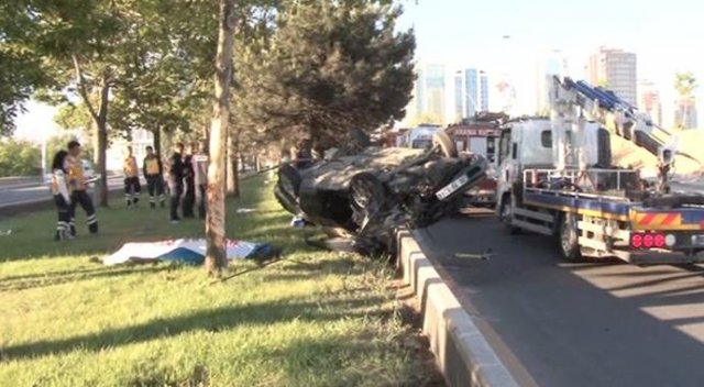 Ankara&#039;da korkunç kaza: 1 ölü var