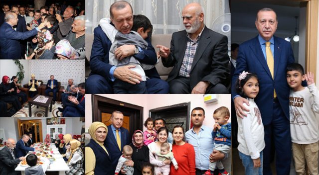 Cumhurbaşkanı Erdoğan 15 Temmuz şehitlerinin ailelerini ziyaret etti