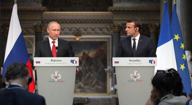 Macron: Rusya ile güçlü bir iş birliği arzu ediyorum