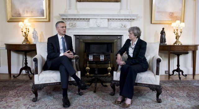 NATO Genel Sekreteri, İngiltere Başbakanı ile görüştü