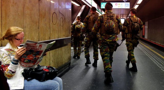 Brüksel&#039;de güvenlik en üst düzeye çıkarıldı
