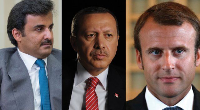 Erdoğan, Fransa Cumhurbaşkanı ve Katar Emiri ile görüştü
