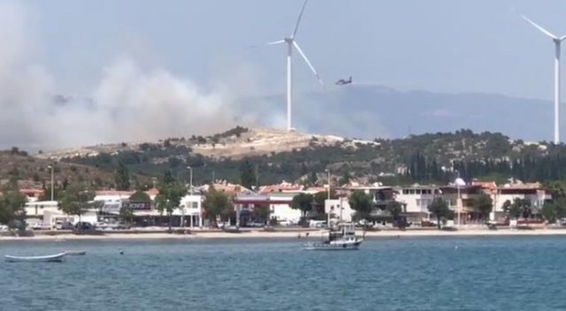 İzmir&#039;de orman yangını